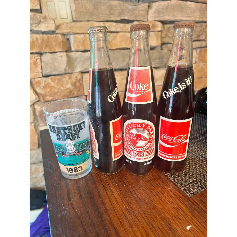 Vintage 1983 Kentucky Derby / Coca Cola collectibles